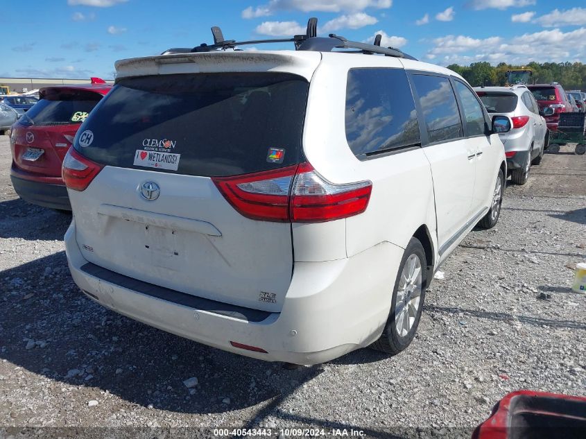 2015 TOYOTA SIENNA XLE PREMIUM 7 PASSENGER