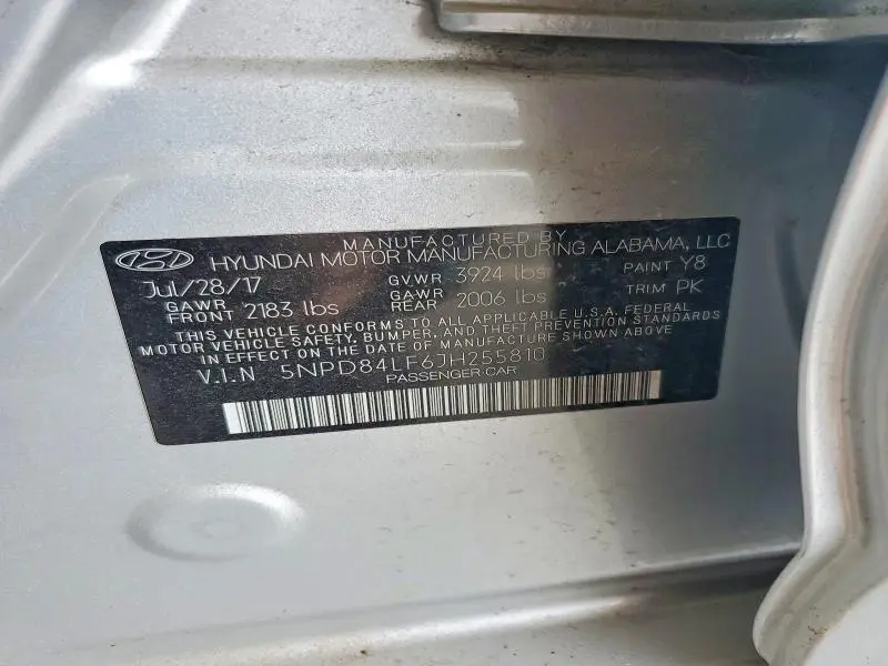 2018 HYUNDAI ELANTRA SEL  