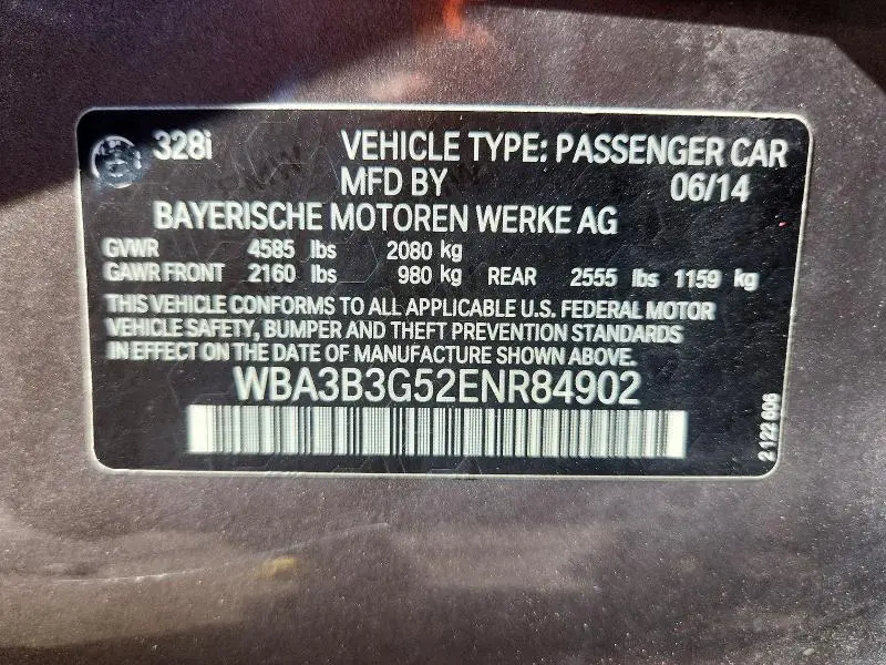 2014 BMW 328 XI  
