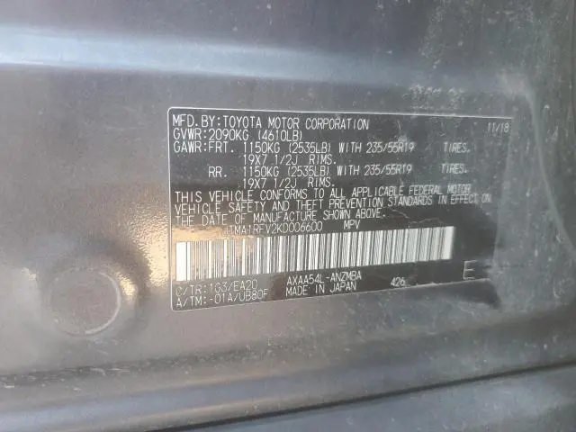 2019 TOYOTA RAV4 XLE PREMIUM  