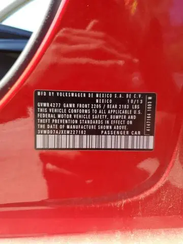 2014 VOLKSWAGEN JETTA SE  