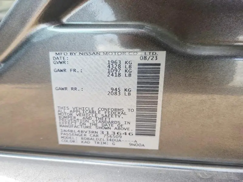2024 NISSAN ALTIMA S  