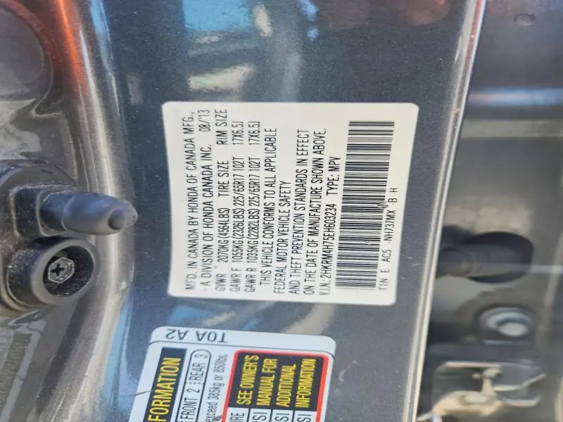 2014 HONDA CR-V EXL  