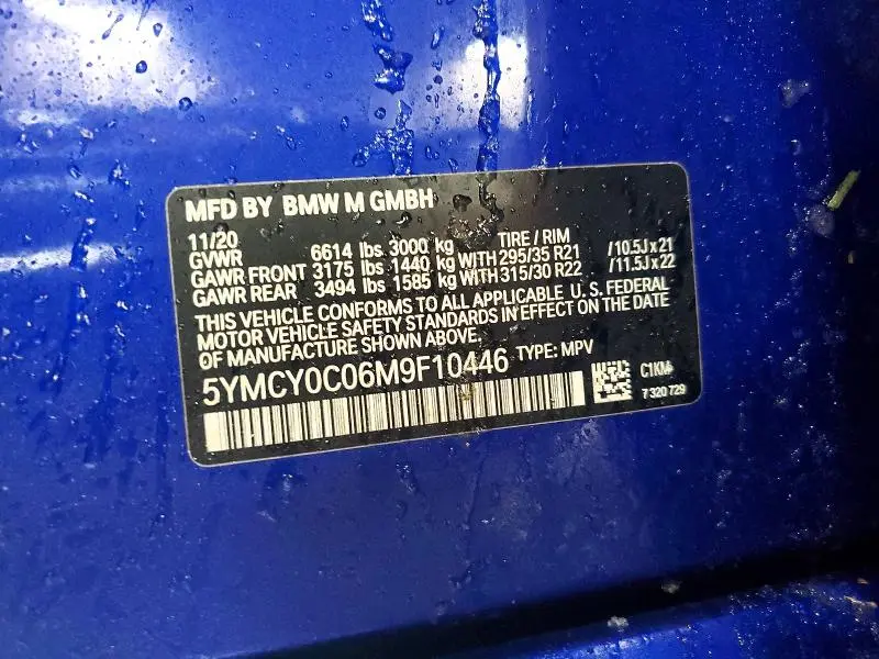 2021 BMW X6 M  