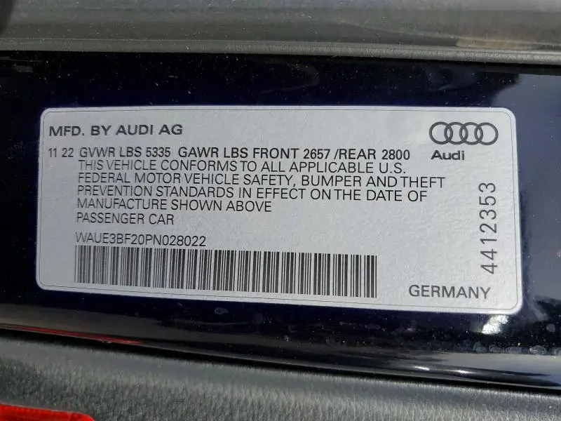 2023 AUDI A6 PREMIUM PLUS  