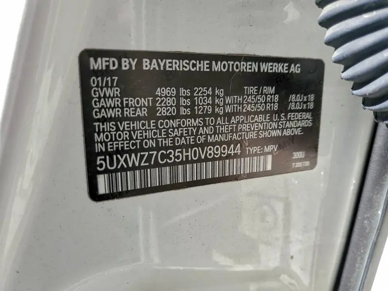 2017 BMW X3 SDRIVE28I  