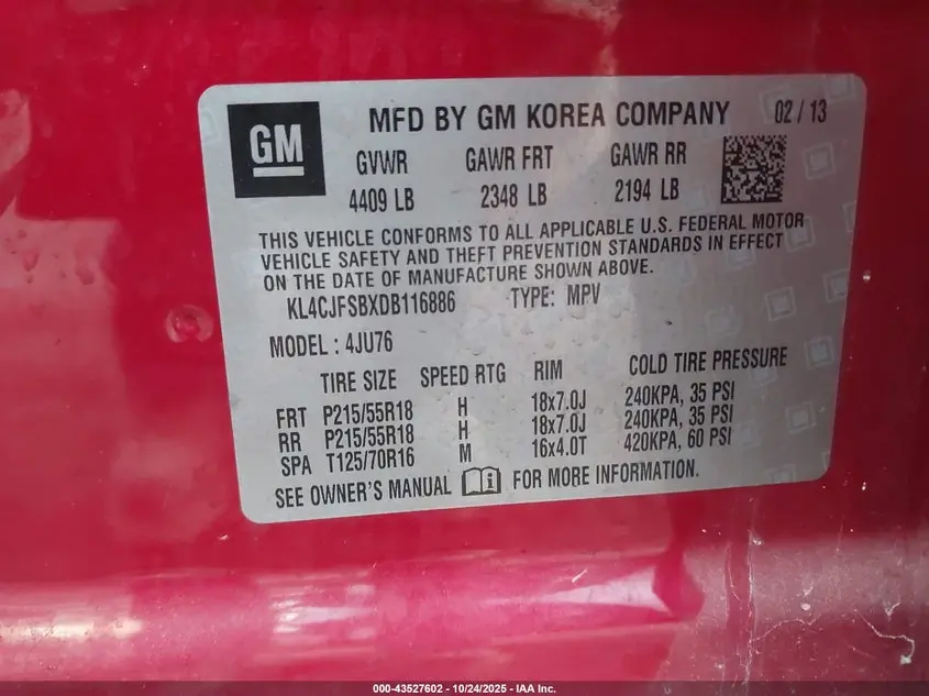 2013 BUICK ENCORE CONVENIENCE