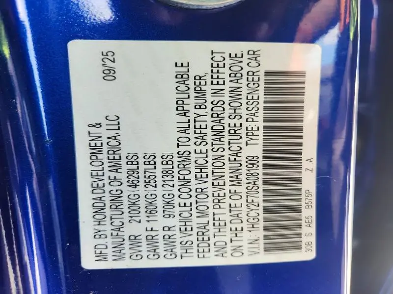 2025 HONDA ACCORD HYBRID SPORT-L  