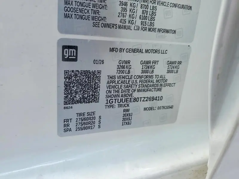 2026 GMC SIERRA K1500 AT4  