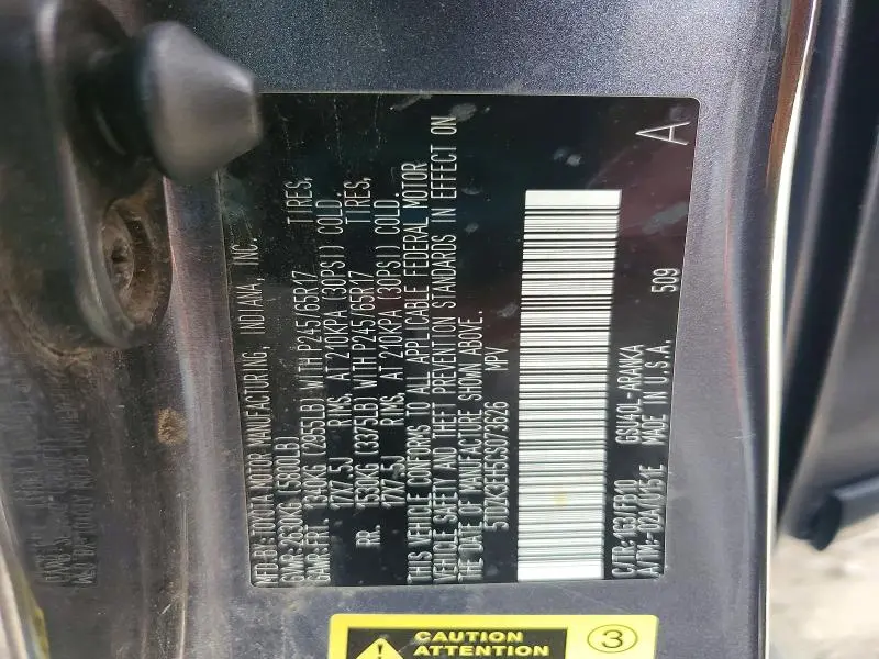 2012 TOYOTA HIGHLANDER BASE  