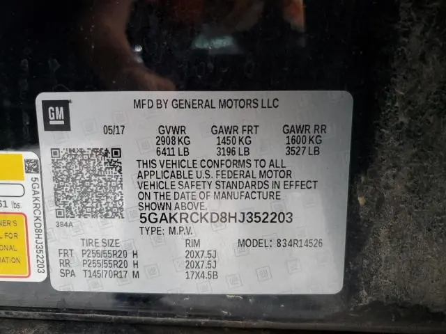 2017 BUICK ENCLAVE   