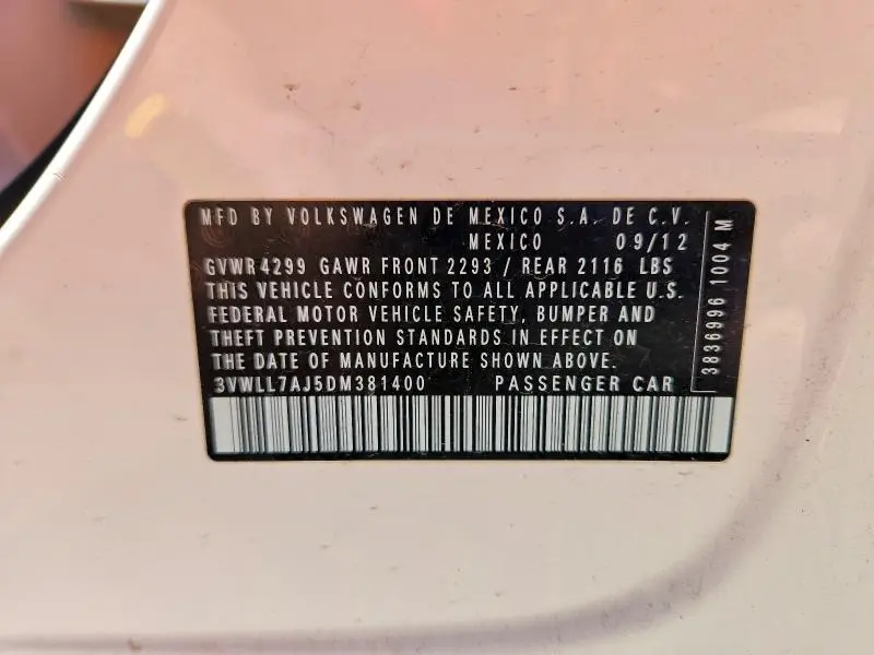 2013 VOLKSWAGEN JETTA TDI  