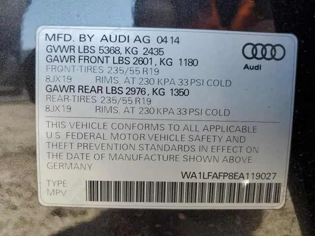 2014 AUDI Q5 PREMIUM PLUS  