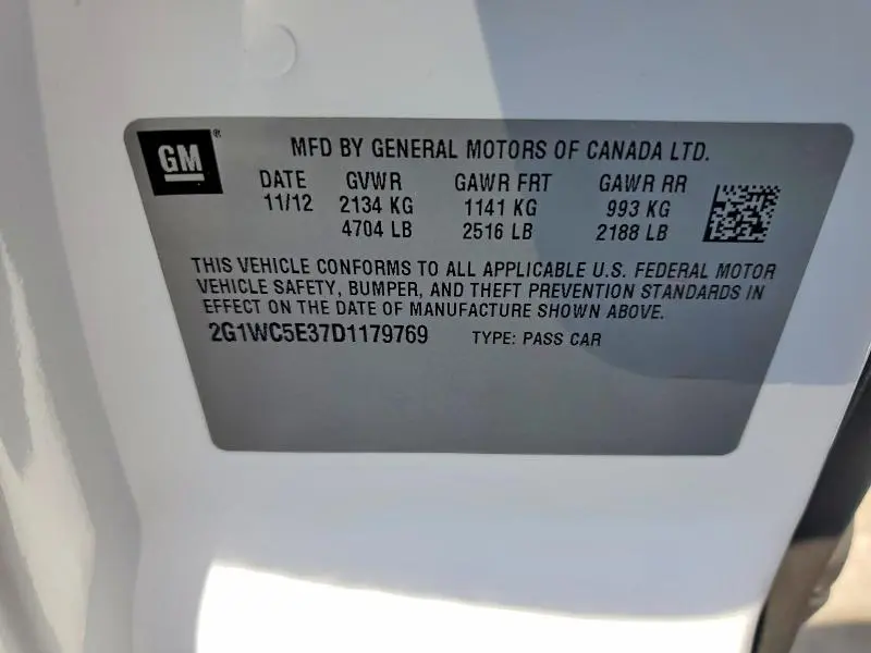 2013 CHEVROLET IMPALA LTZ  