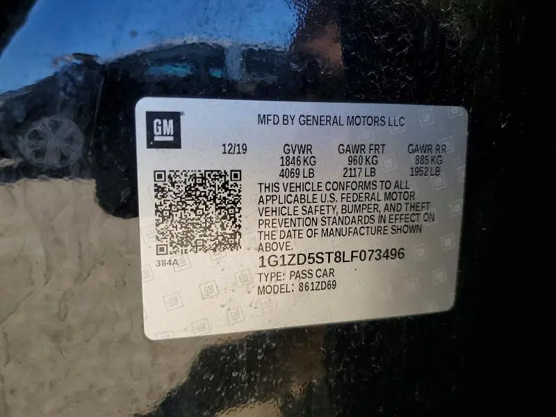 2020 CHEVROLET MALIBU LT  