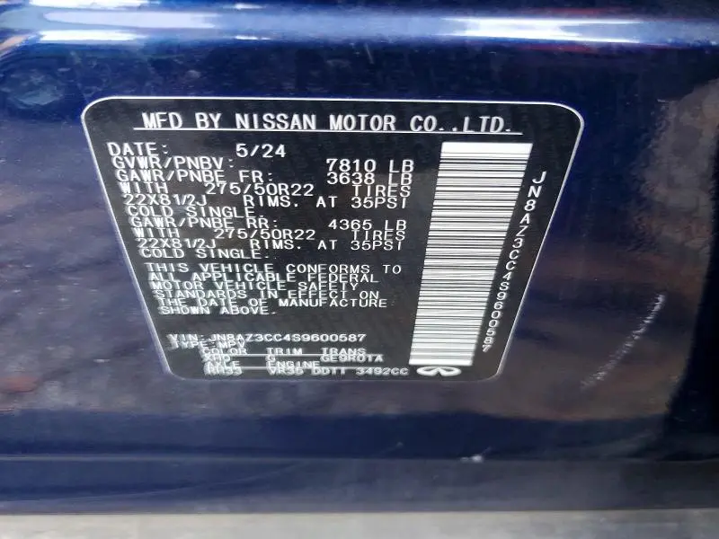 2025 INFINITI QX80 AUTOGRAPH  