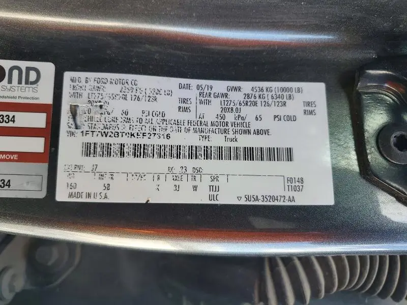 2019 FORD F250 SUPER DUTY  