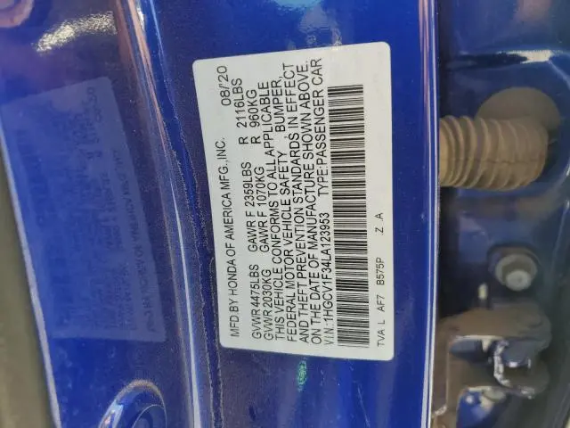 2020 HONDA ACCORD SPORT  