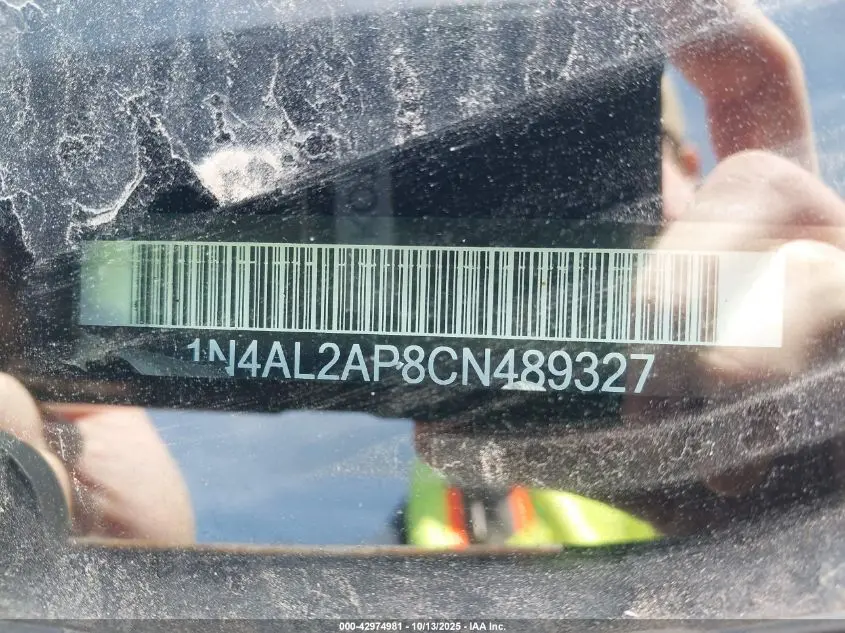 2012 NISSAN ALTIMA 2.5 S