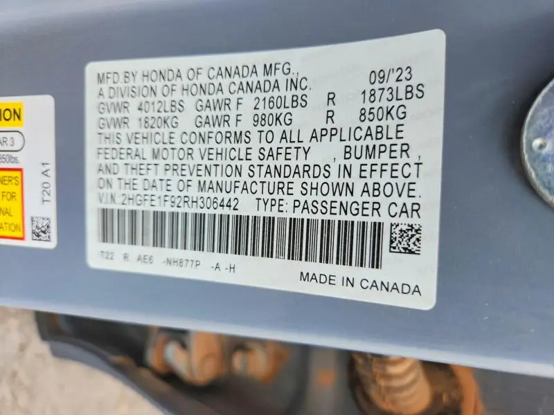 2024 HONDA CIVIC TOURING  