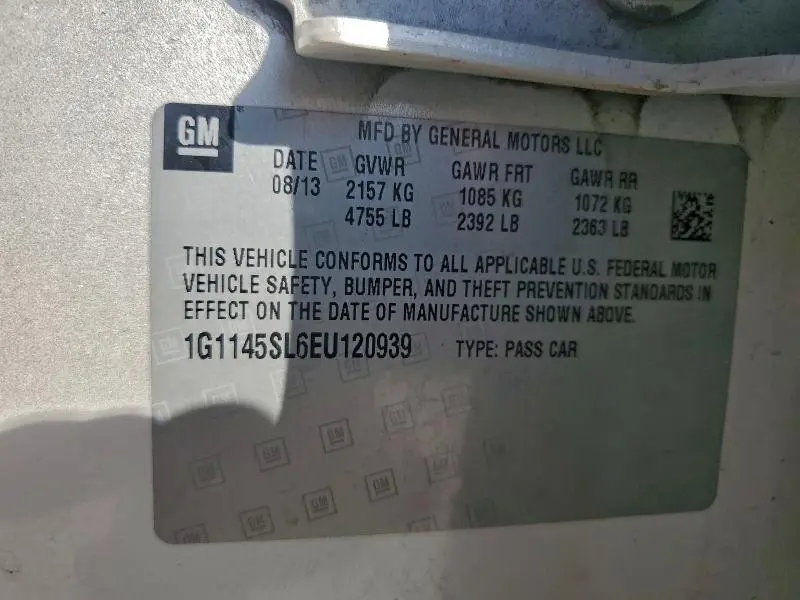 2014 CHEVROLET IMPALA LTZ  