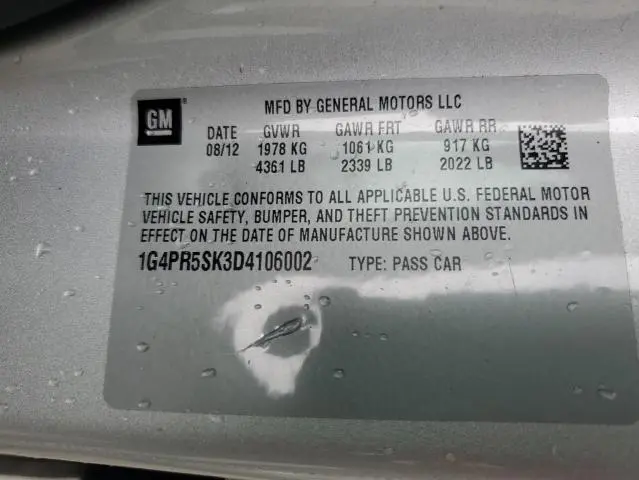 2013 BUICK VERANO CONVENIENCE  