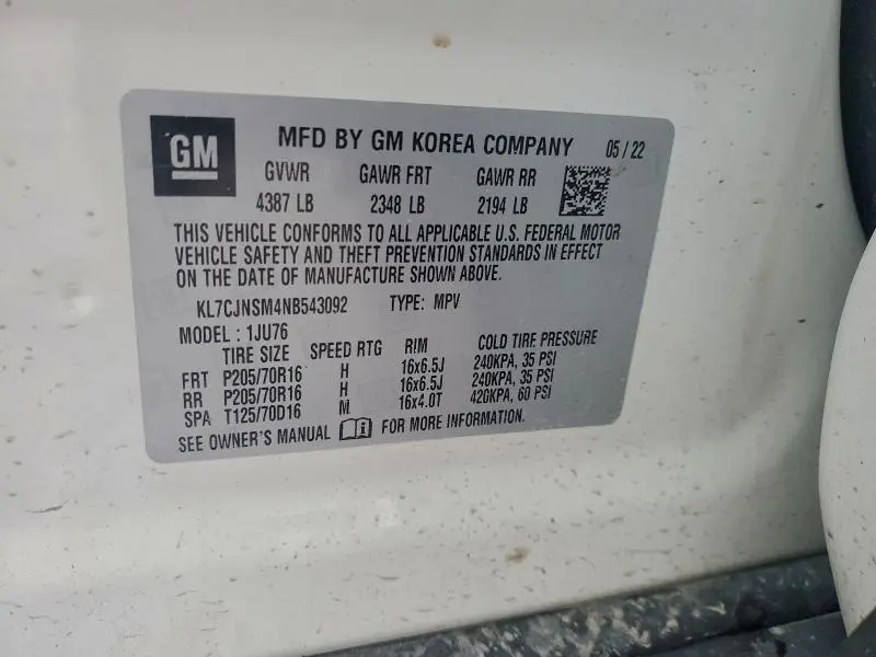 2022 CHEVROLET TRAX LS  