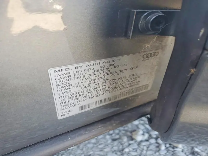 2017 AUDI Q7 PRESTIGE  