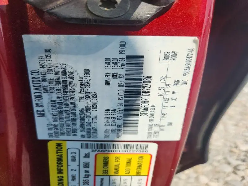 2013 FORD FUSION SE  
