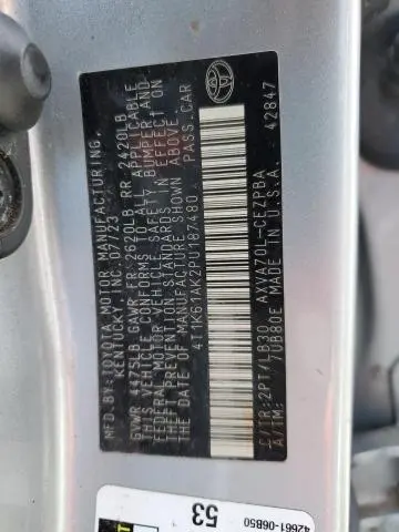 2023 TOYOTA CAMRY XSE  