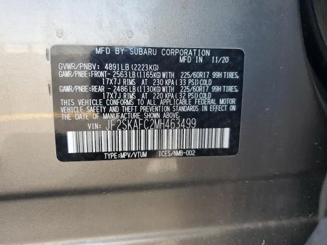 2021 SUBARU FORESTER PREMIUM  