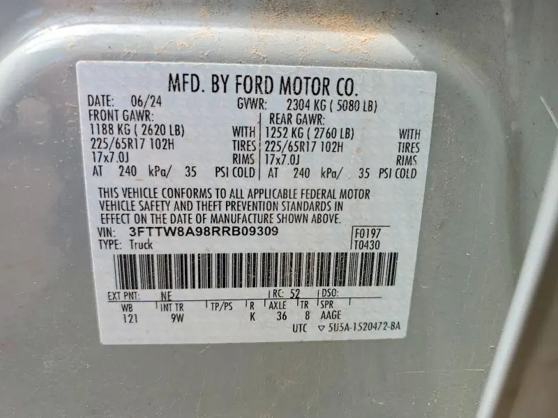 2024 FORD MAVERICK XL  