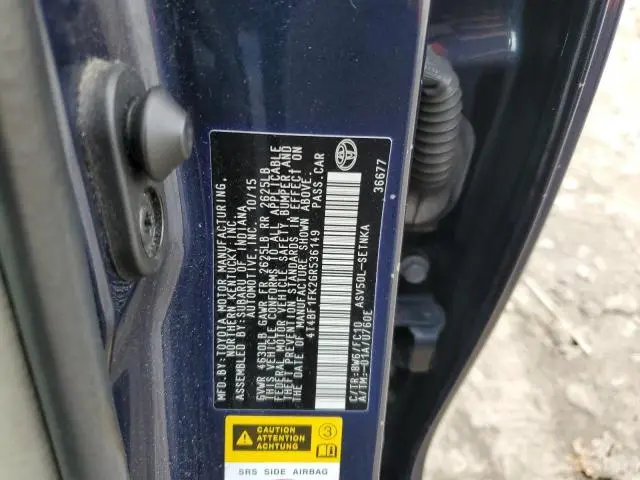 2016 TOYOTA CAMRY LE