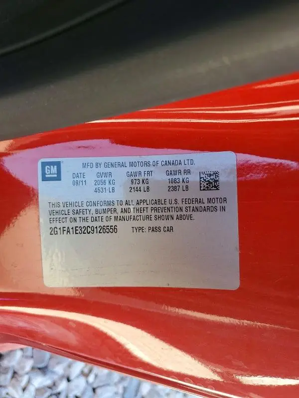 2012 CHEVROLET CAMARO LS  