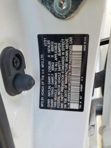 2021 HONDA CIVIC SPORT  