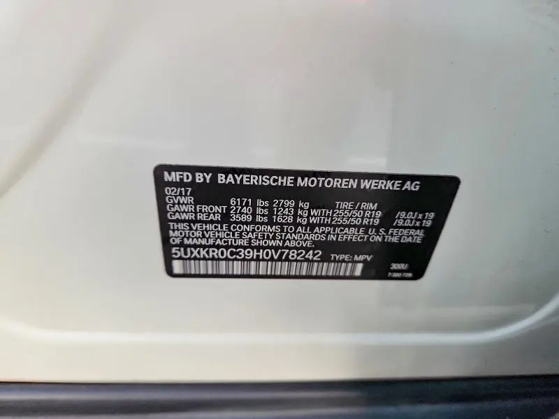 2017 BMW X5 XDRIVE35I  