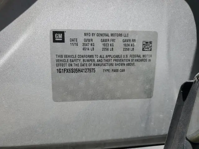2017 CHEVROLET BOLT EV PREMIER