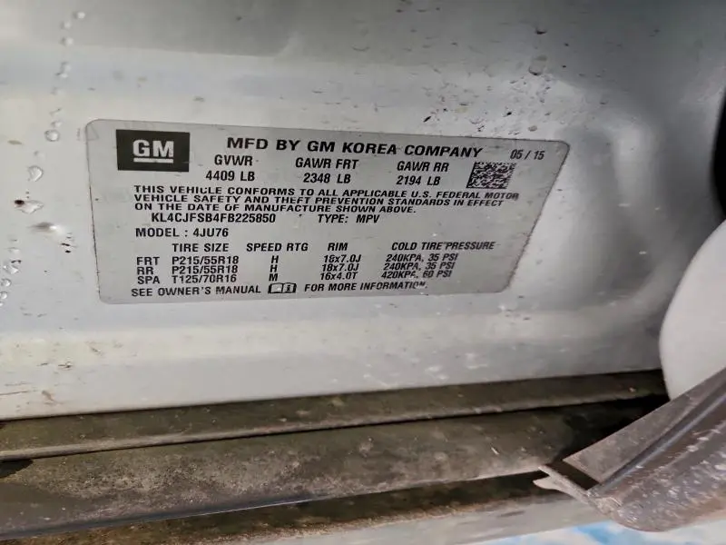 2015 BUICK ENCORE CONVENIENCE  