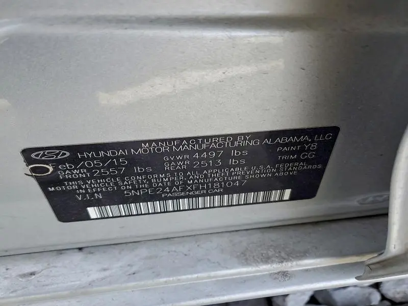 2015 HYUNDAI SONATA SE  