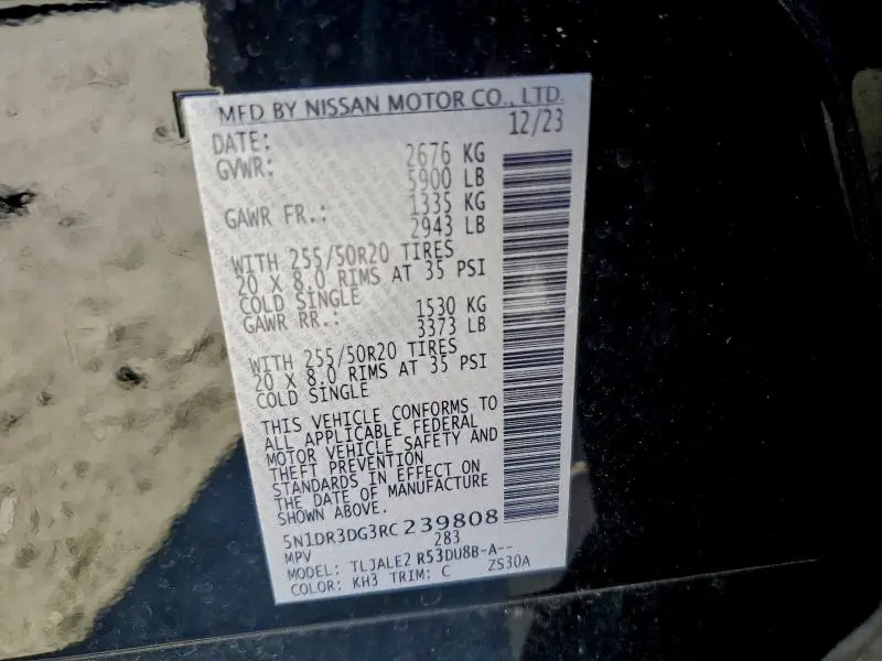 2024 NISSAN PATHFINDER PLATINUM  