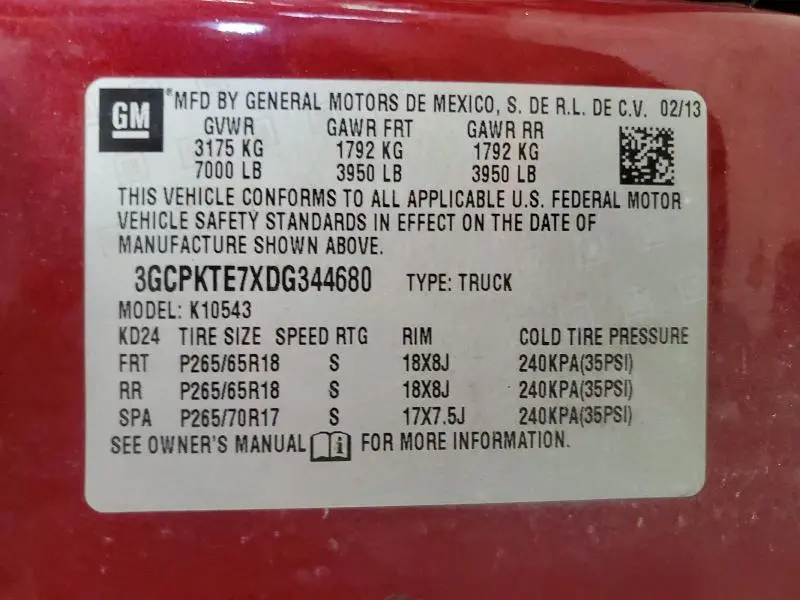 2013 CHEVROLET SILVERADO K1500 LTZ  