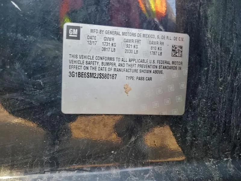 2018 CHEVROLET CRUZE LT  