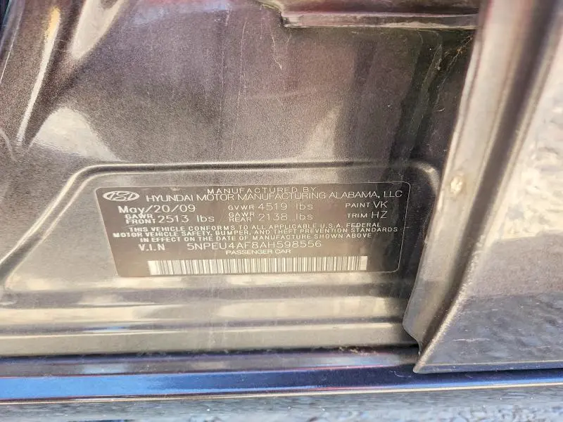 2010 HYUNDAI SONATA LIMITED V6  