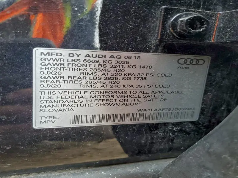 2018 AUDI Q7 PREMIUM PLUS  