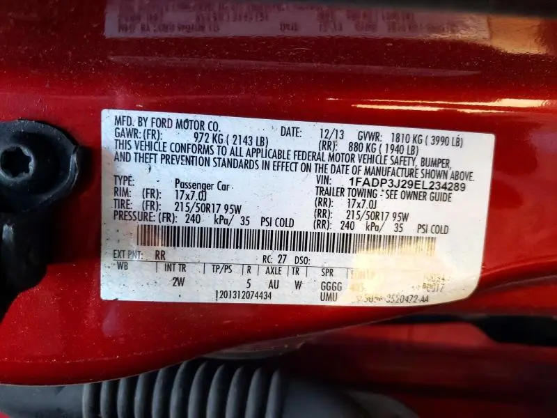 2014 FORD FOCUS TITANIUM  