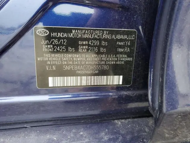 2013 HYUNDAI SONATA GLS  