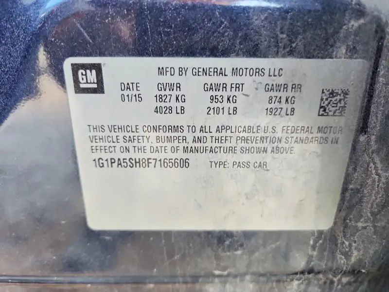 2015 CHEVROLET CRUZE LS  