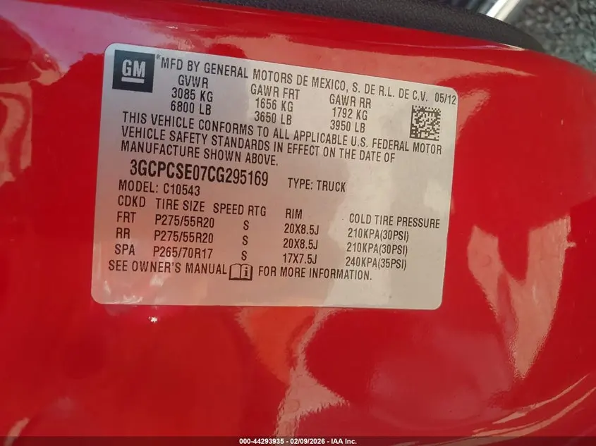 2012 CHEVROLET SILVERADO 1500 LT