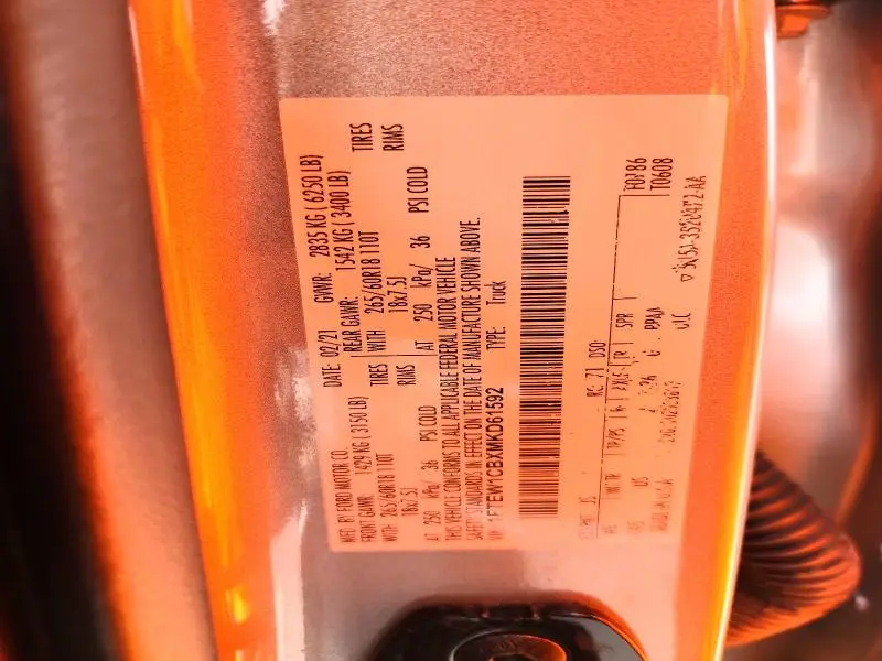 2021 FORD F150 SUPERCREW  
