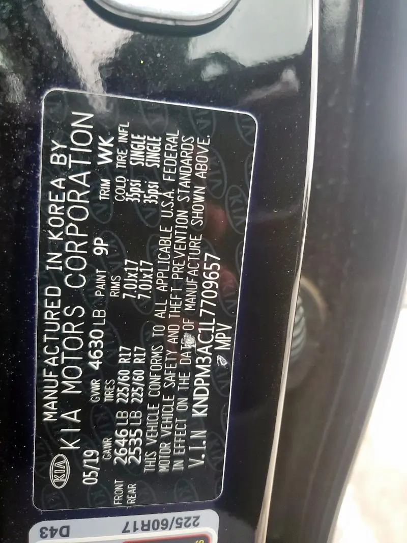 2020 KIA SPORTAGE LX  